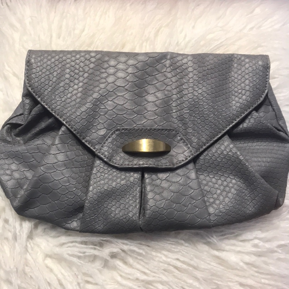 Faux snakeskin clutch- Charlotte Russe 🐍